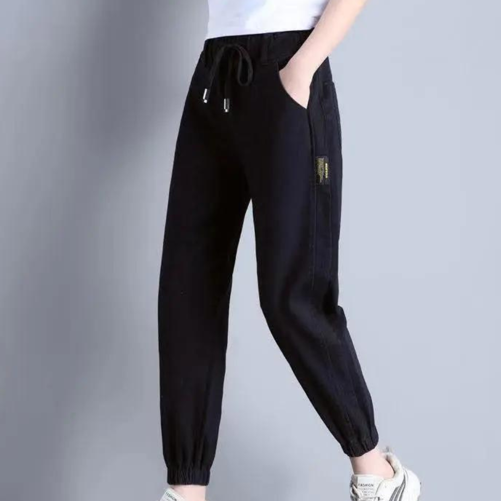 Jeans Tendance Pour Femmes Avec Cordon De Serrage Réglable