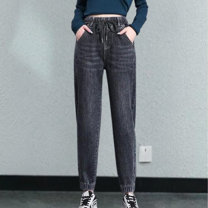 Jeans Tendance Pour Femmes Avec Cordon De Serrage Réglable