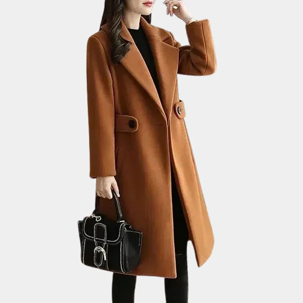 Longue veste d'hiver pour femme style Carmen
