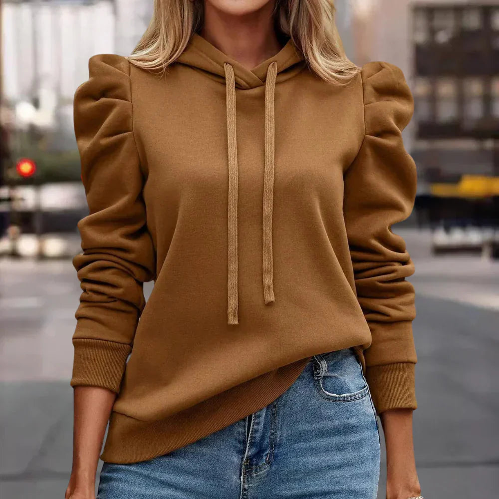 Isadora - Damen Kapuzenpullover Elegant Lang - IdealeKleiden