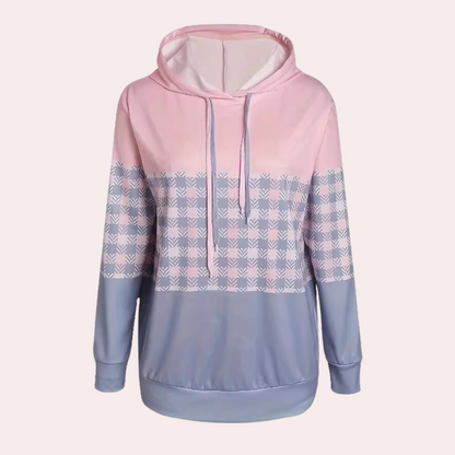 Karo Sweatshirt Damen Modern Bequem - IdealeKleiden