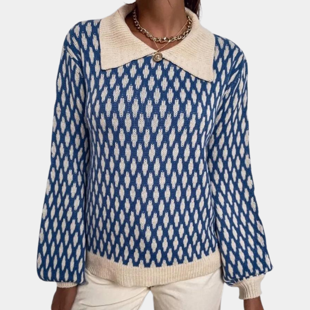 Pull chic avec col design