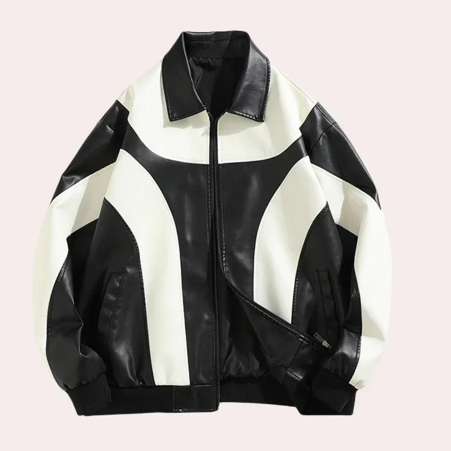 Blouson zippé moderne slim pour homme