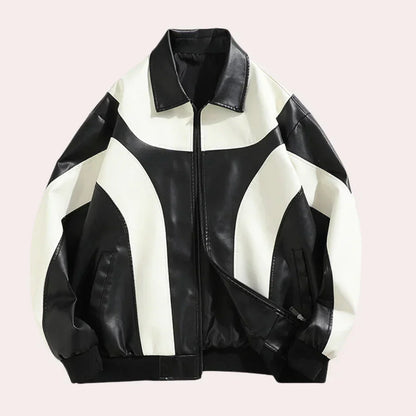 Blouson zippé moderne slim pour homme