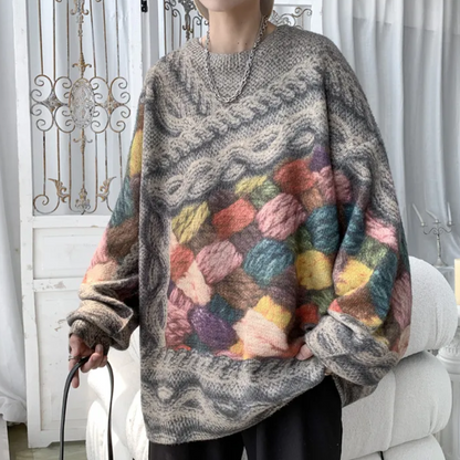 Bequemer Herren Pullover Lässig Gestrickt - IdealeKleiden