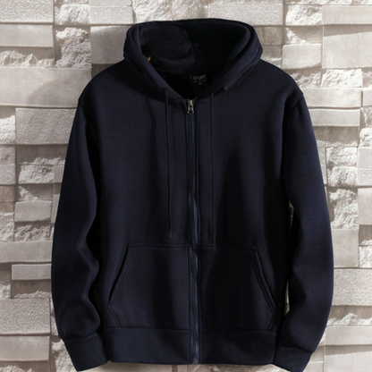 Sweat à capuche zippé moderne pour homme