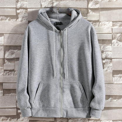 Sweat à capuche zippé moderne pour homme
