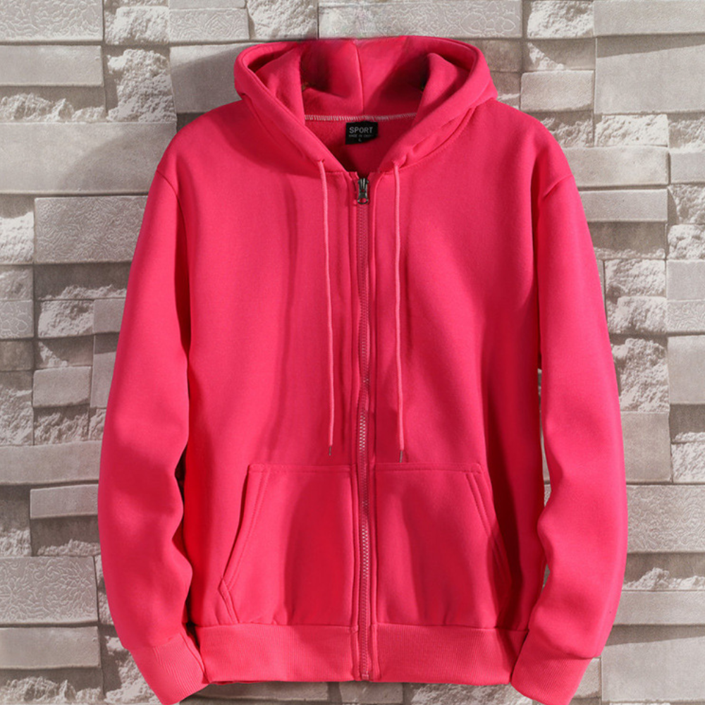Sweat à capuche zippé moderne pour homme
