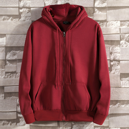 Sweat à capuche zippé moderne pour homme