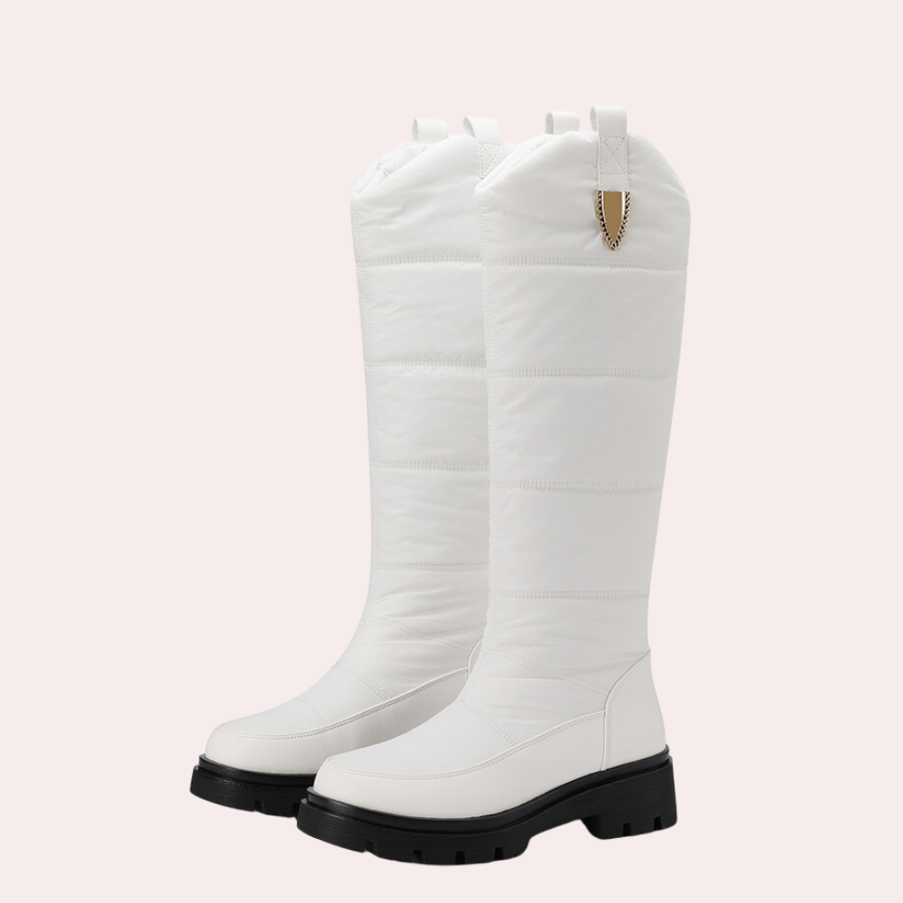Bottes mi-hautes femme élégantes et étroites