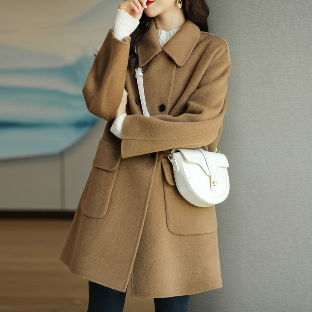 Veste d'hiver élégante unie pour femme