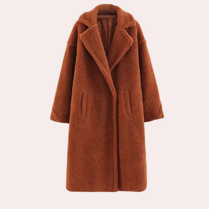 Manteau élégant pour femme Doux et chaud en peluche