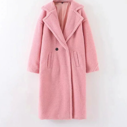 Manteau élégant pour femme Peluche douce Luxe