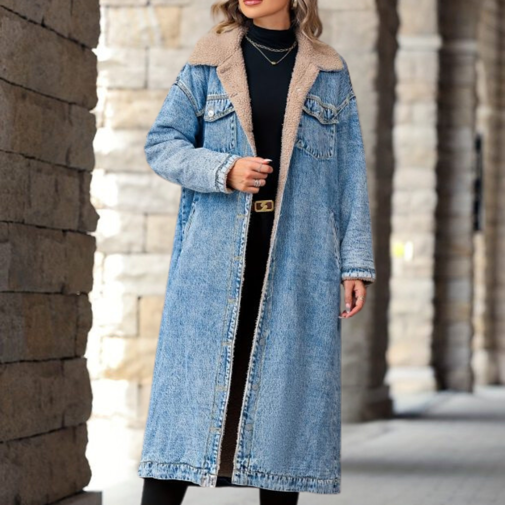 Veste en jean légère pour femme Hiver