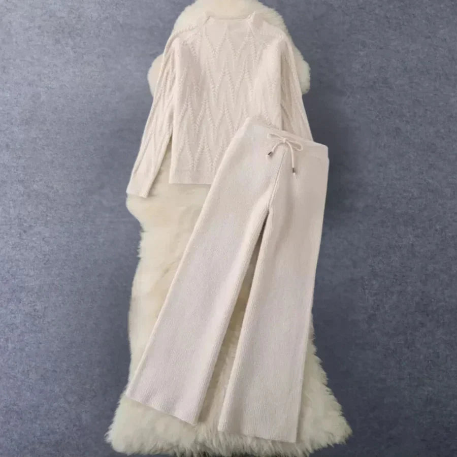 Ensemble en tricot 2 pièces élégant et moderne pour femme
