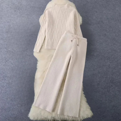Ensemble en tricot 2 pièces élégant et moderne pour femme