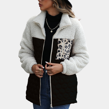 Veste élégante en velours pour femme, hiver