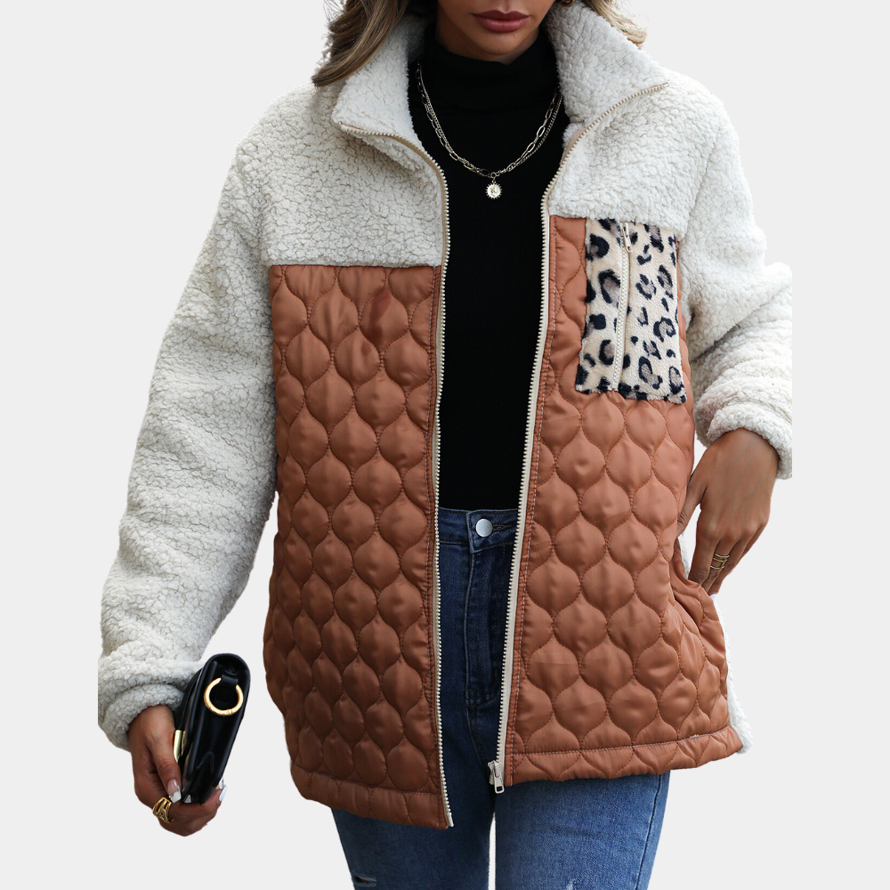 Veste élégante en velours pour femme, hiver