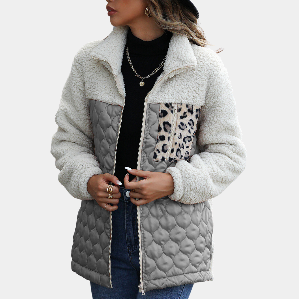 Veste élégante en velours pour femme, hiver
