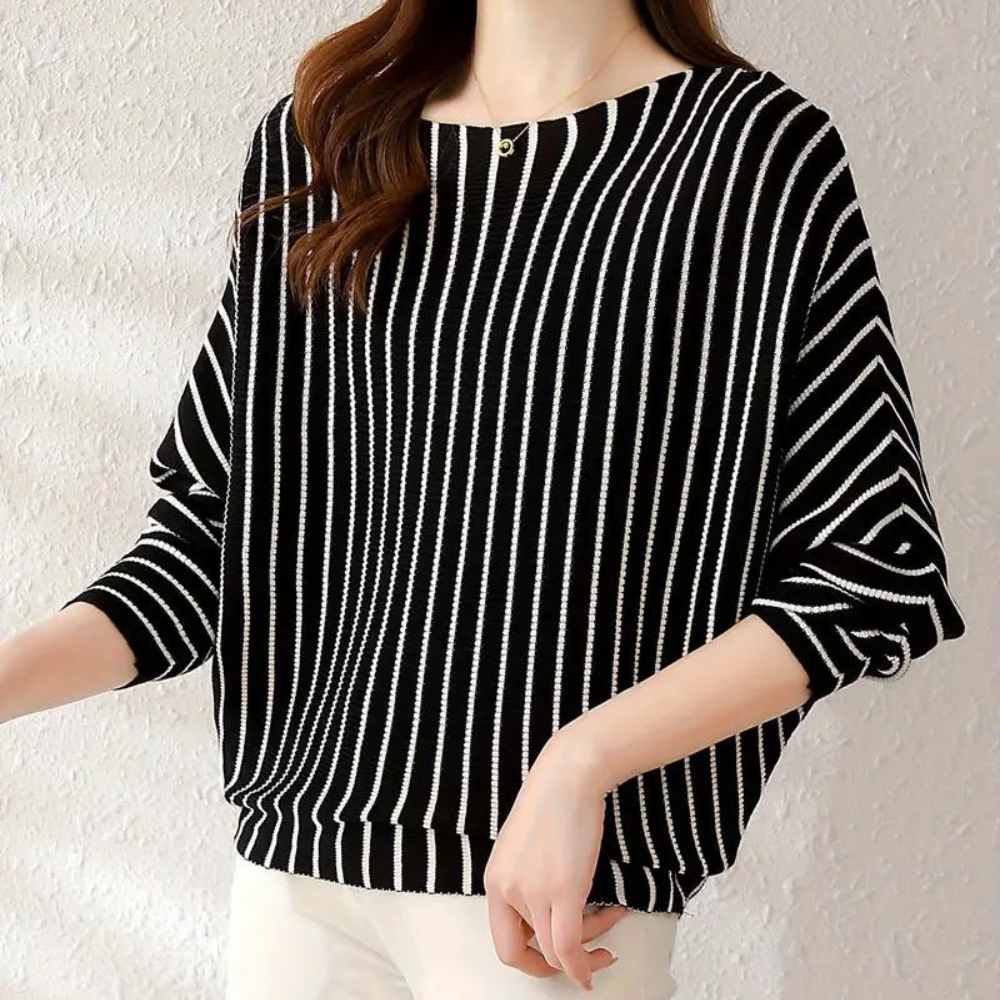 Pull-over femme rayé à la mode