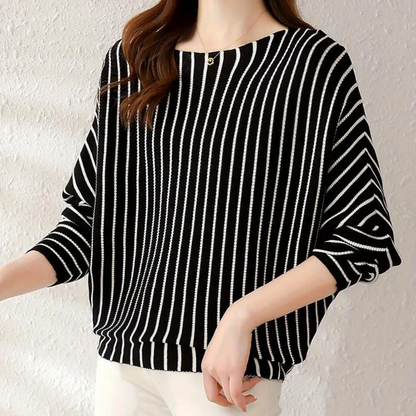 Pull-over femme rayé à la mode