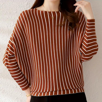 Pull-over femme rayé à la mode