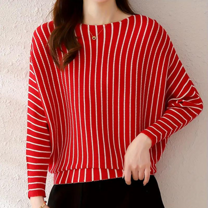Pull-over femme rayé à la mode