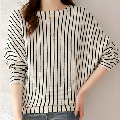 Pull-over femme rayé à la mode