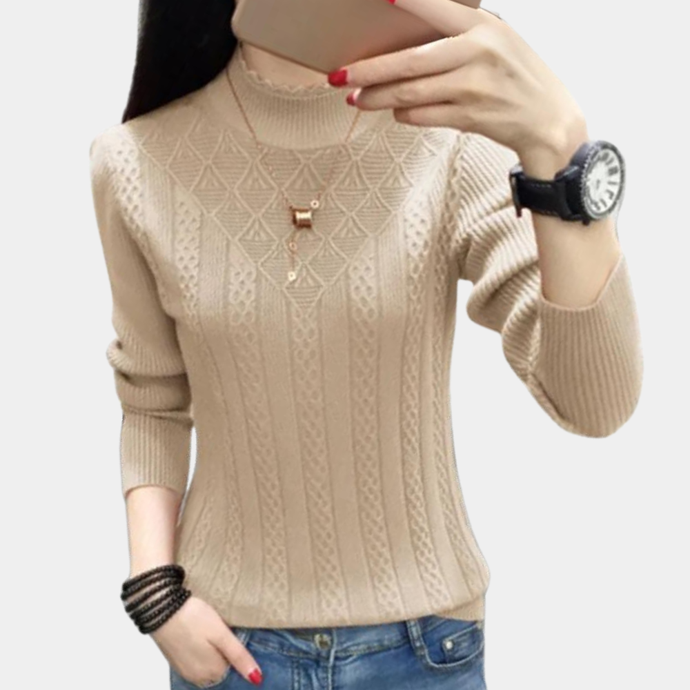 Weicher Rollkragenpullover Damen Luxus Qualität - IdealeKleiden