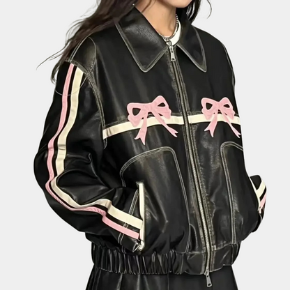 Veste femme élégante avec des boutons en forme de nœuds Mode d'automne