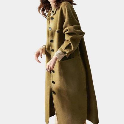 Trench-coat long d'hiver pour femme