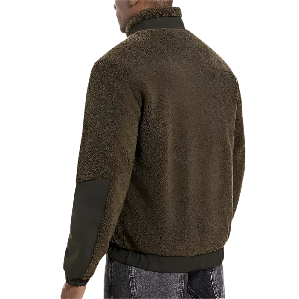 Herren Fleecejacke Outdoor Funktionell Reißverschluss - IdealeKleiden