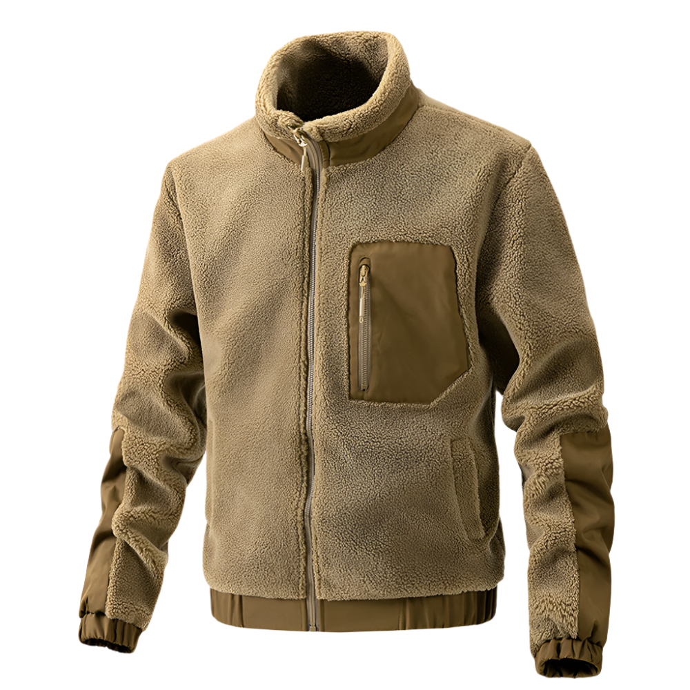 Veste polaire homme, fonctionnelle, zippée, pour l'extérieur