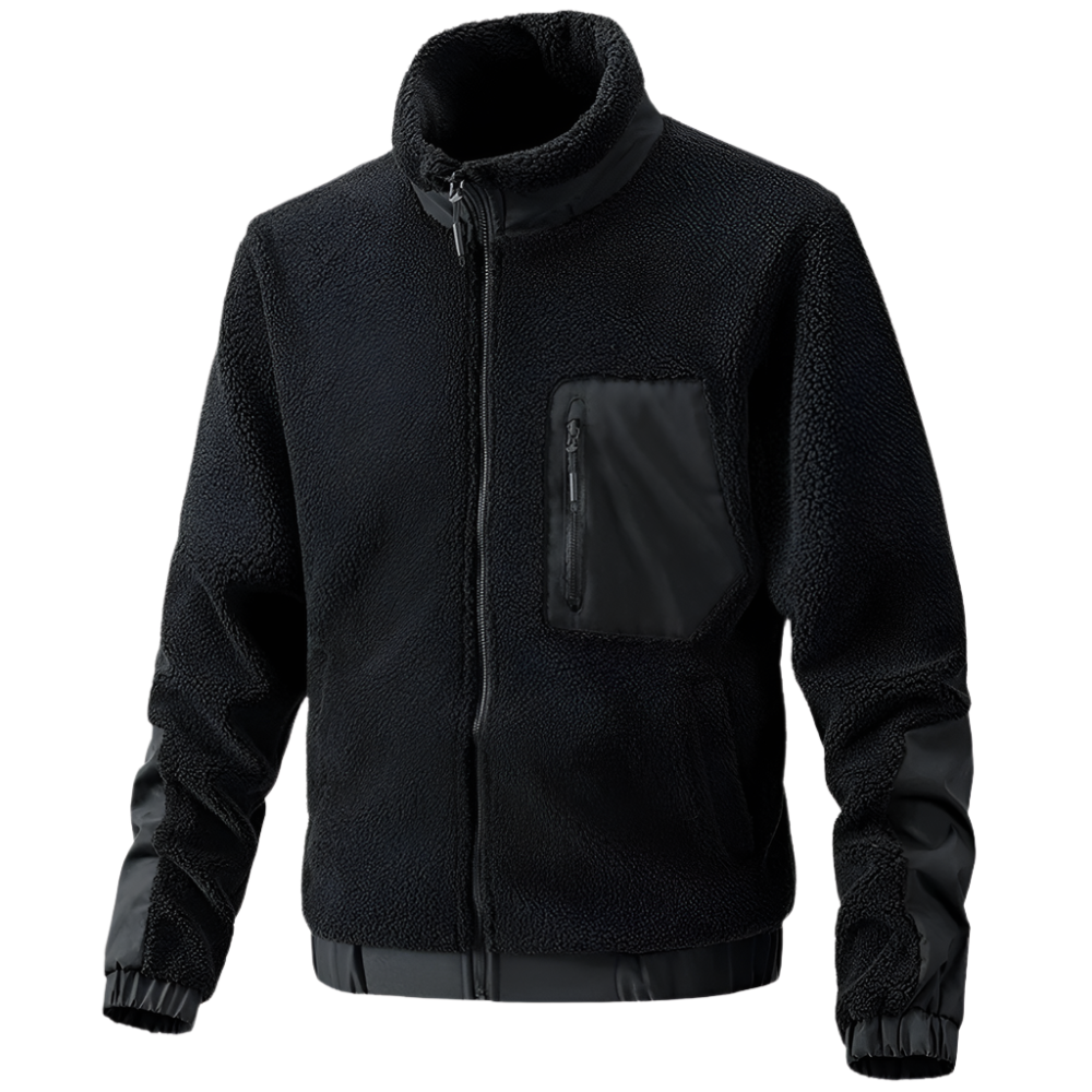 Veste polaire homme, fonctionnelle, zippée, pour l'extérieur