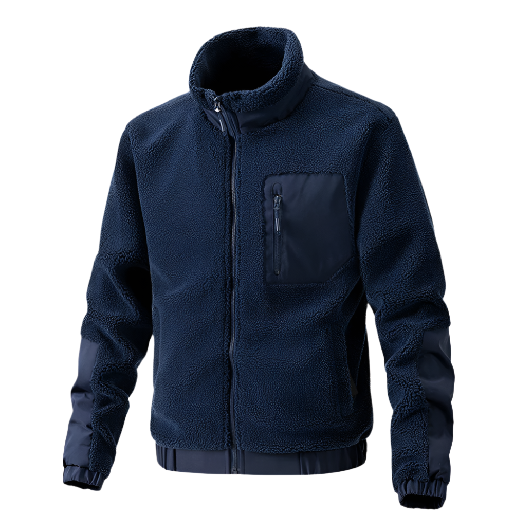 Veste polaire homme, fonctionnelle, zippée, pour l'extérieur