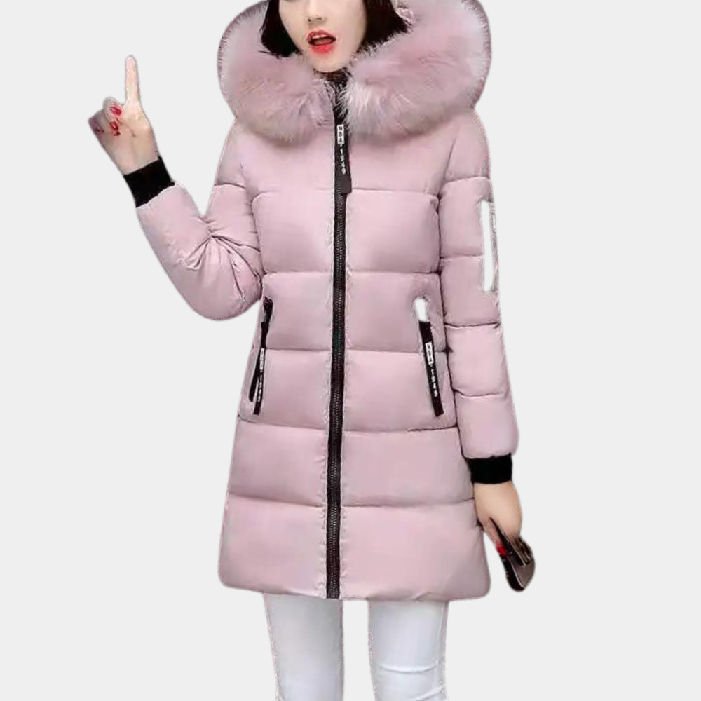 Doudoune d'hiver pour femme Parka à capuche chaude