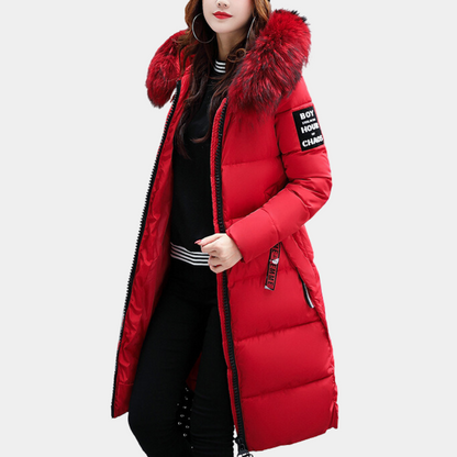 Doudoune d'hiver pour femme Parka à capuche chaude
