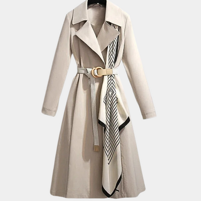 Élégant trench-coat femme avec ceinture Design de luxe