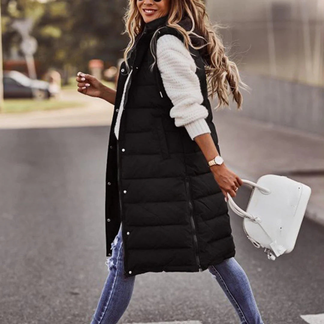 Alia - Veste Courte Sans Manches Femme Collection Hiver