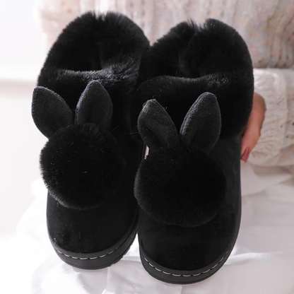 Chaussons souples en peluche de luxe pour femme