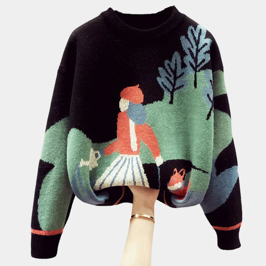 Pull-over doux en maille de qualité supérieure pour femme