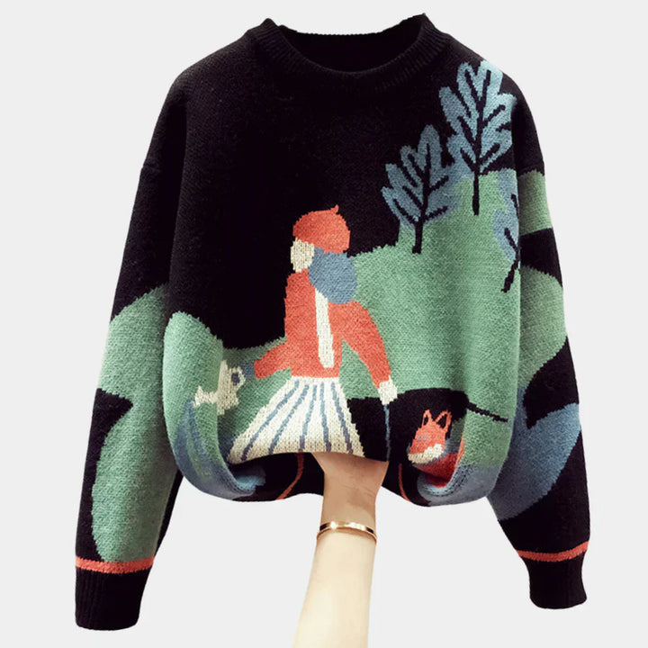 Pull-over doux en maille de qualité supérieure pour femme
