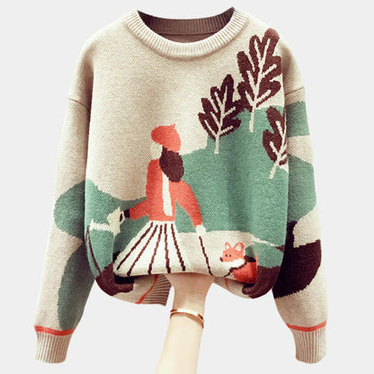 Pull-over doux en maille de qualité supérieure pour femme