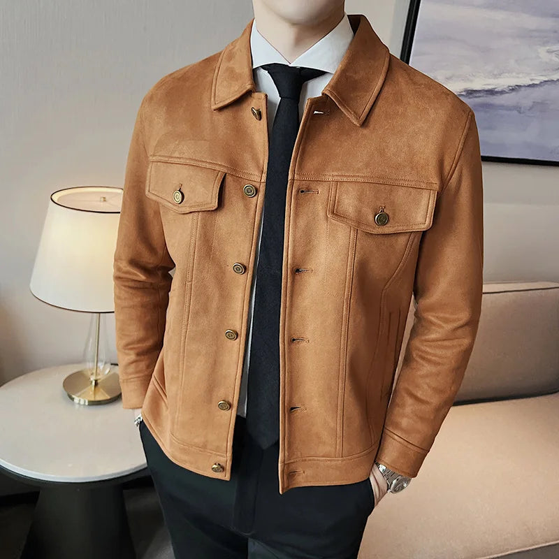 Veste en daim à la mode Qualité premium