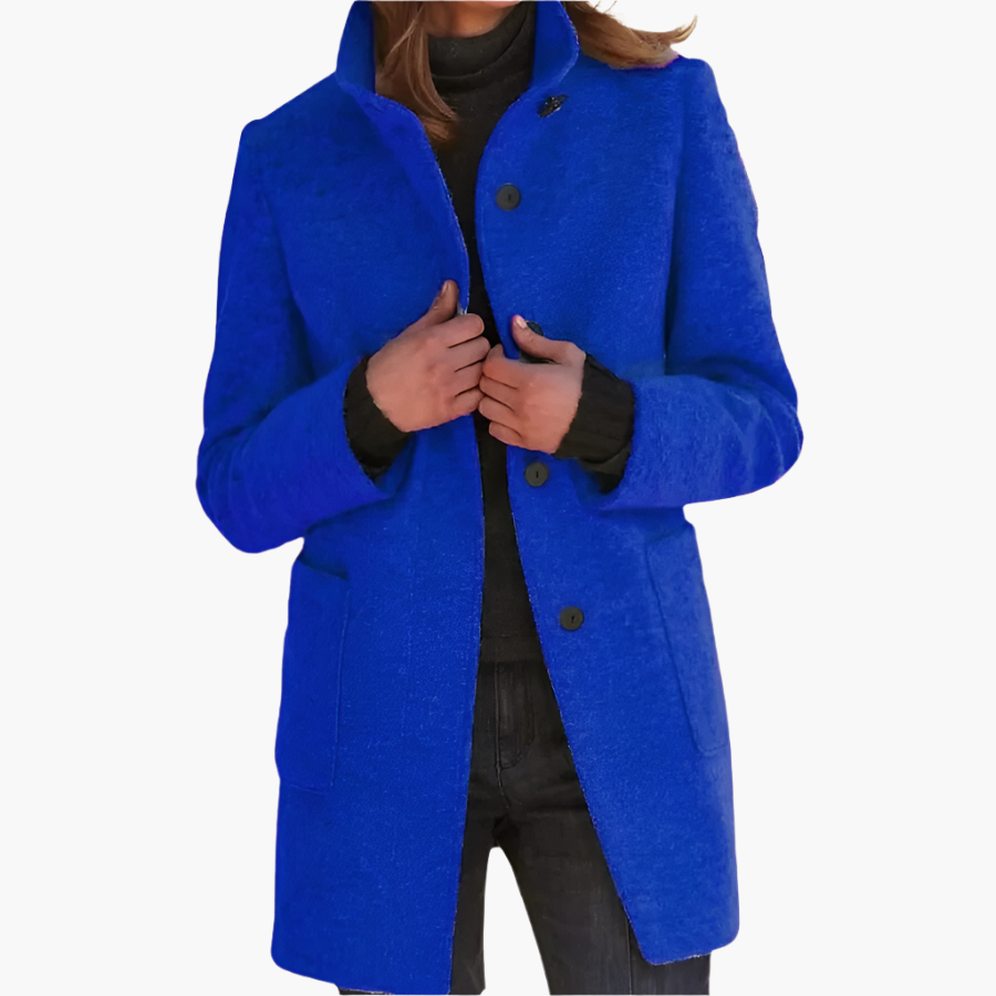 Manteau d'hiver femme élégant manches longues classique