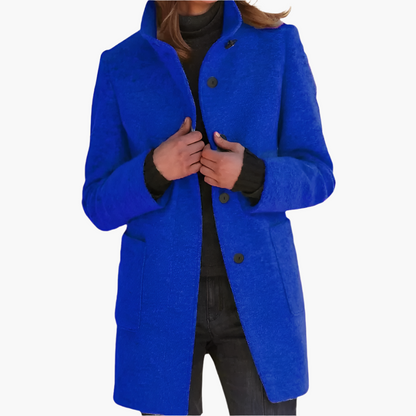 Manteau d'hiver femme élégant manches longues classique