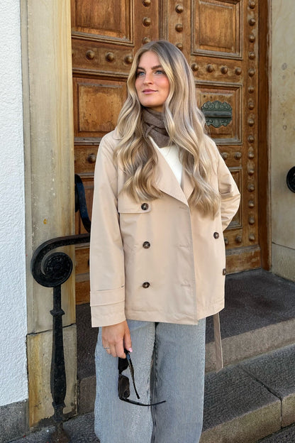 Trench-coat de mi-saison pratique pour femme