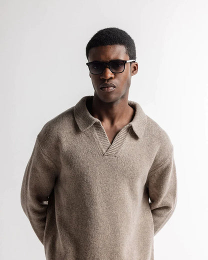 Pull tricoté pour hommes, moderne, en laine