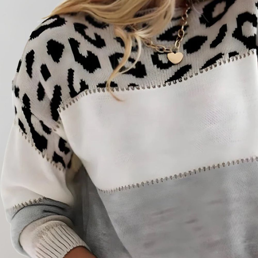 Leopard Pullover Luxus Design - IdealeKleiden