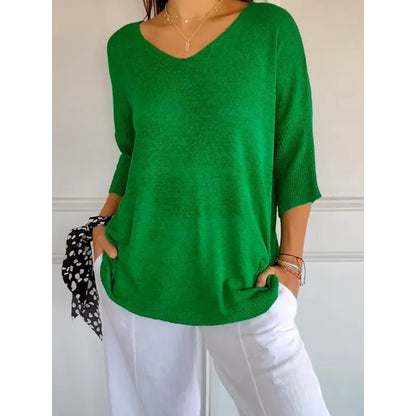 Débardeur Femme Tricot Col V Confortable Élégant